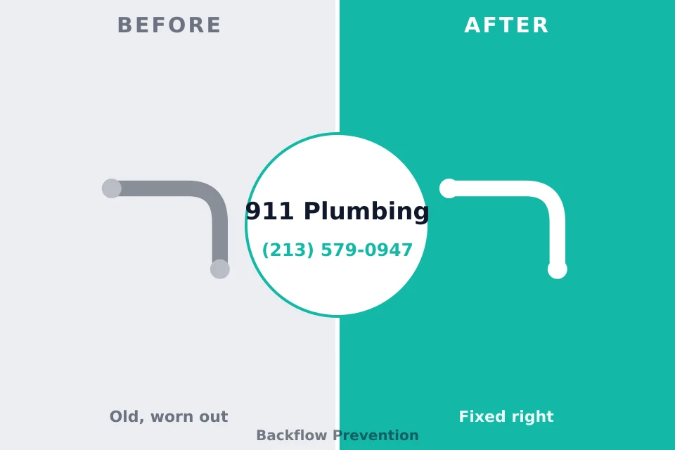 Before and after: plumbing repair Scottdale, PA